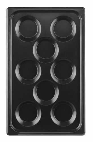 Tálca tapadásmentes bevonattal, CONVECTOMAT EGGPLATE, HENDI, GN 1/1, Fekete, 530x325x(H)26mm