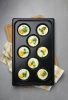 Tálca tapadásmentes bevonattal, CONVECTOMAT EGGPLATE, HENDI, GN 1/1, Fekete, 530x325x(H)26mm