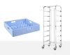 Mobil kocsi mosogatógép kosarakhoz - 7 x 500x500 mm, HENDI, 615x560x(H)1710mm