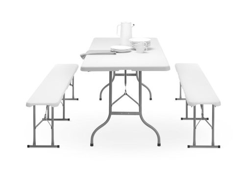 Büfé asztal összehajtható, AmerBox, max. terhelés 150 kg., 1520x700x(H)740mm