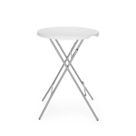   Bar asztal, AmerBox, max. terhelés 80 kg., Fehér, ⌀800x(H)1100mm