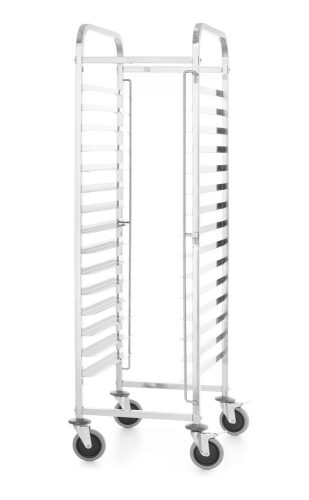 Használt edényes kocsi , HENDI, Kitchen Line, Ezüst, 470x620x(H)1735mm