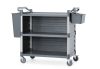 3 polcos polipropilén szervizkocsi, nagy, AmerBox, A polc oldalpaneljeit tartalmazza, 1010x500x(H)960mm