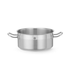   Alacsony falú edény, fedél nélkül, HENDI, Profi Line, 2,8L, ⌀200x(H)90mm