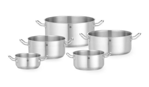 Alacsonyan falú edény - fedél nélkül, HENDI, Kitchen Line, 11,9L, ⌀320x(H)150mm