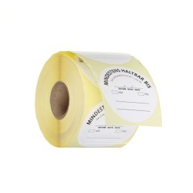   Élelmiszerbiztonsági matricák, többször használatos, könnyen eltávolítható, „FELHASZNÁLHATÓ AZ ELŐTTE” , HENDI, Fehér, 500 db., ⌀50mm