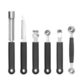 Dekoráló szett - 6 részes, HENDI, Fekete, 280x100x(H)50mm