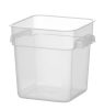Ételkonténer mércés jelzéssel, HENDI, 3,8L, 190x190x(H)180mm