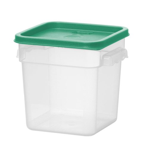 Ételkonténer mércés jelzéssel, HENDI, 3,8L, 190x190x(H)180mm
