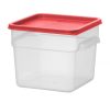 Ételkonténer mércés jelzéssel, HENDI, 5,7L, 235x235x(H)180mm