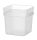 Ételkonténer mércés jelzéssel, HENDI, 7,6L, 235x235x(H)230mm