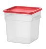 Ételkonténer mércés jelzéssel, HENDI, 7,6L, 235x235x(H)230mm