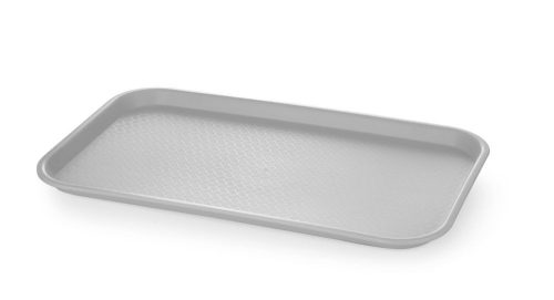 Polipropilén gyorséttermi tálca GN 1/1, AmerBox, GN 1/1, Világos szürke, 530x325x(H)20mm