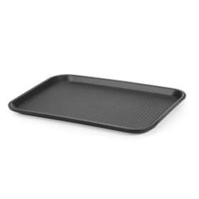   Gyorséttermi tálca közepes, AmerBox, Fekete, 305x415x(H)20mm