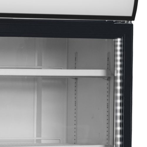 FSC1000H2-door display cooler with canopy