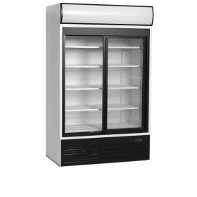 FSC1200S2-door display cooler with canopy