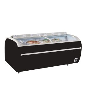 TWIN 220B-CFBlack Supermarket Cooler / Freezer