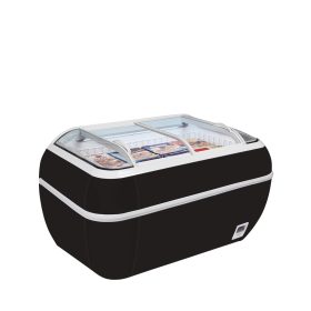 TWIN HEAD B-CFBlack Supermarket Cooler / Freezer