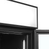 FSC1200H BLACKBlack 2-door display cooler with canopy