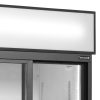 FSC891S2-door display cooler with canopy