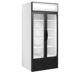 FSC891H2-door display cooler with canopy