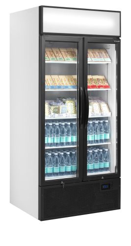 FSC891H2-door display cooler with canopy