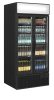 FSC891H BlackBlack 2-door display cooler with canopy