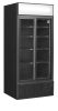 FSC891S BlackBlack 2-door display cooler with canopy