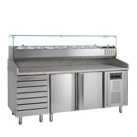 PT1310 + GVC38-200Pizza Table incl. Topping Unit